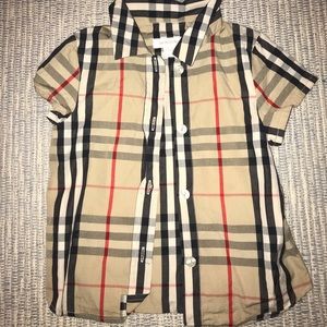 Authentic Burberry baby shirt